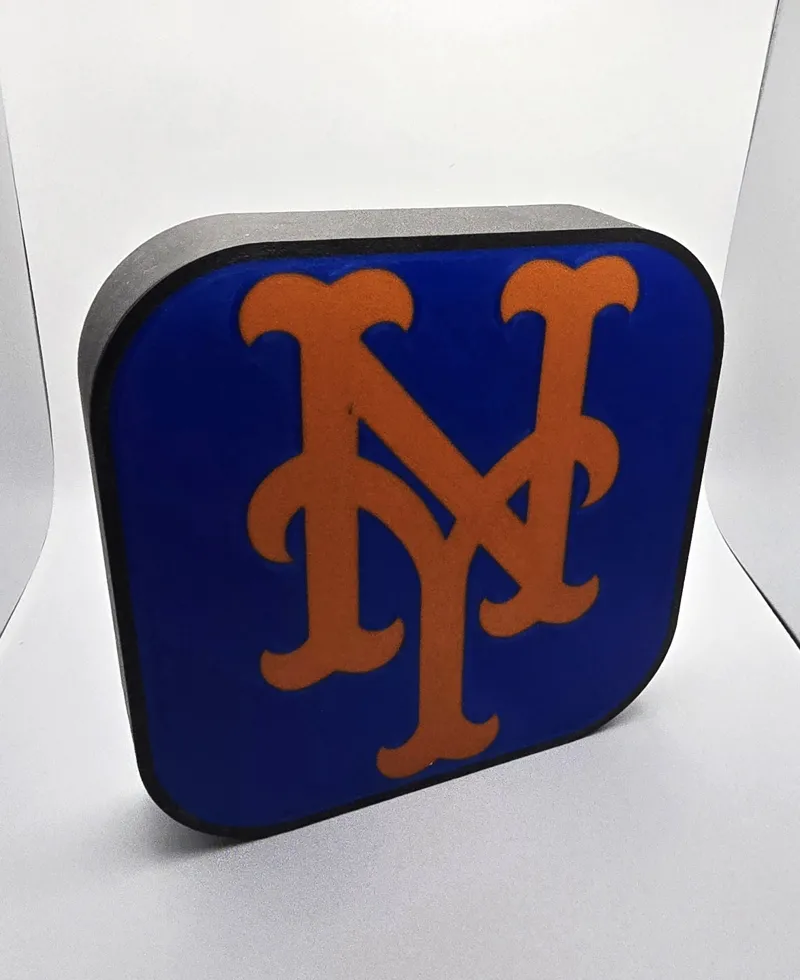 NY Mets Logo Lightbox