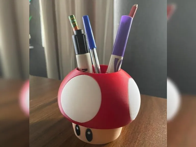 Mushroom Pencil Holder (Multipart)