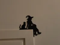 Décor d'angle Halloween sorcière, chat et chauves-souris — photo 2