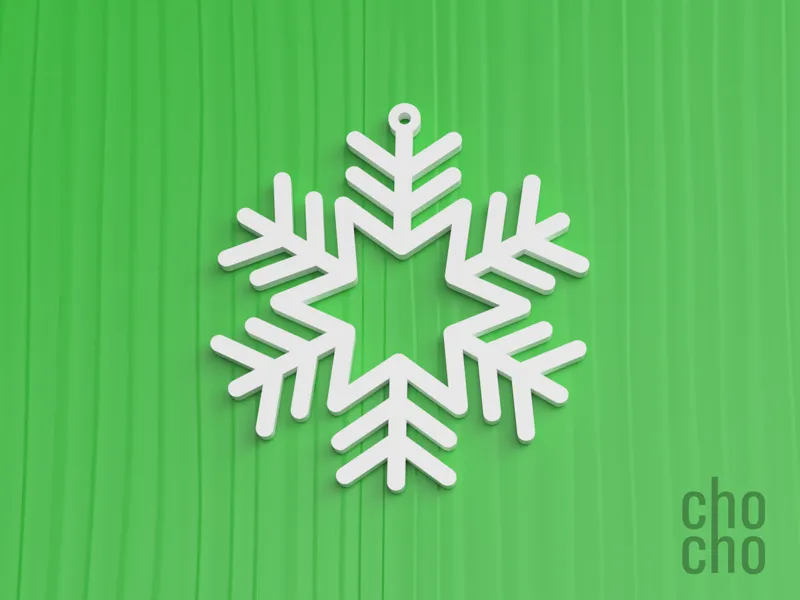 Snowflakes Christmas Ornament Collection 01