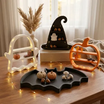 Bandeja organizadora: Bat Tray – 3 Sizes | Halloween Candy Dish & Decor — vista de referencia 4