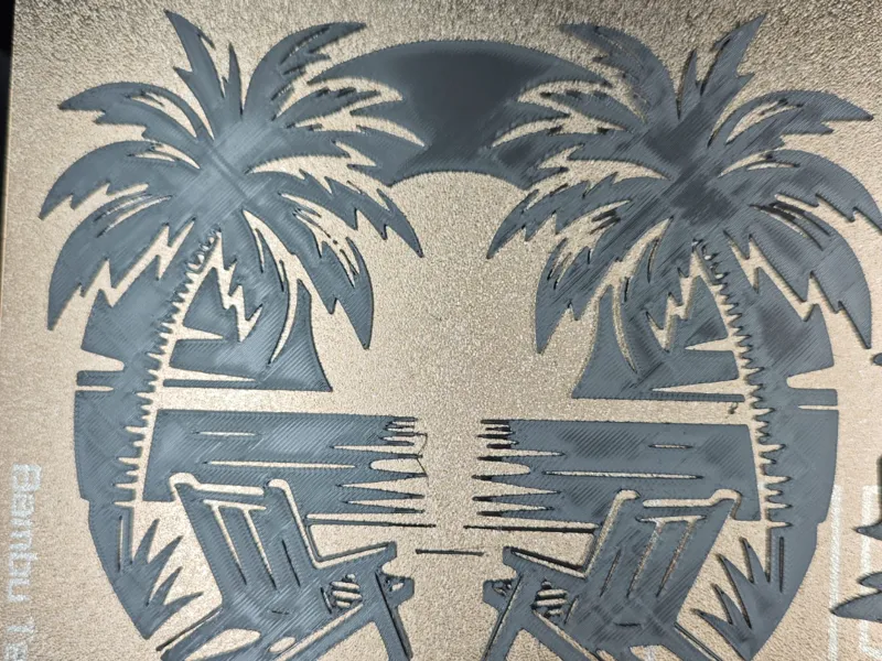 Tropical Sunset Beach Wall Art