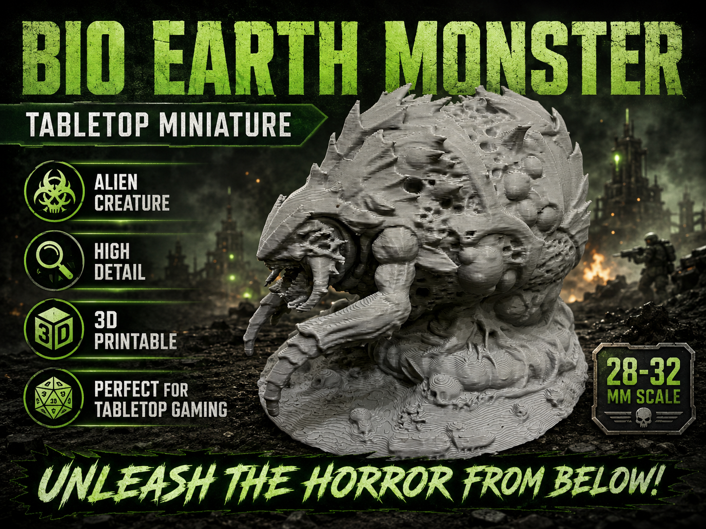 Bio Earth Monster – Sci-Fi-Horror Miniatur 