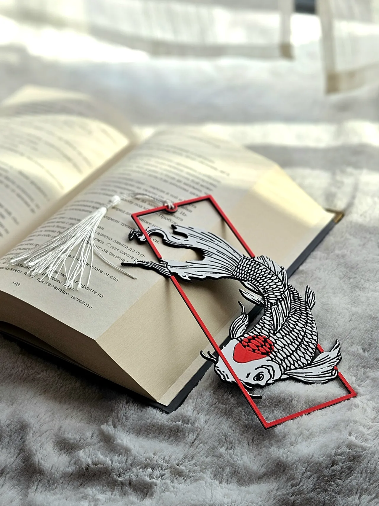 Tancho Koi [Framed] - Bookmark view 2