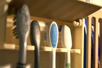 Soporte: Wall Mounted Toothbrush Holder — vista de referencia 3