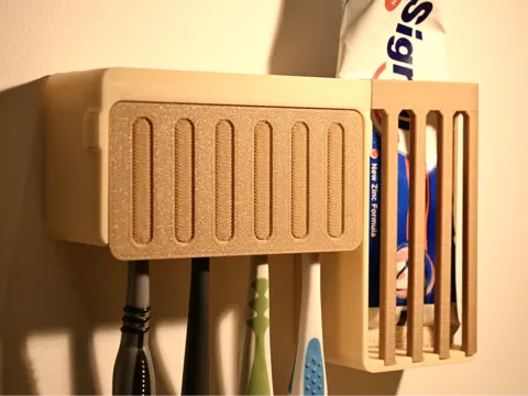 Soporte: Wall Mounted Toothbrush Holder — referencia de MakerWorld