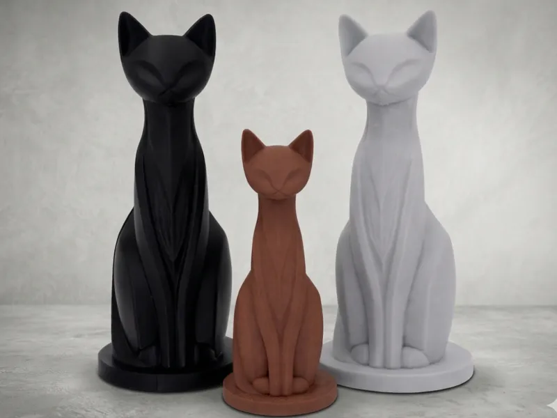 Elegant Sitting Cat Decor