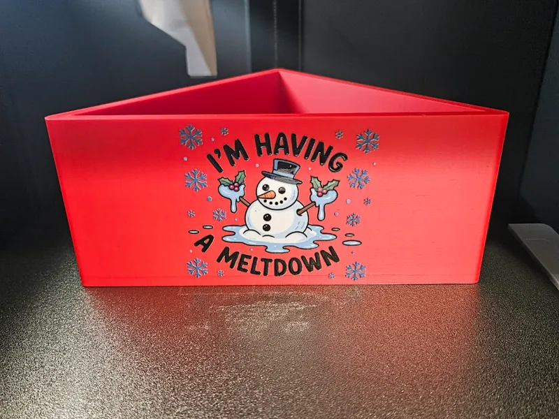 Simple corner sink container