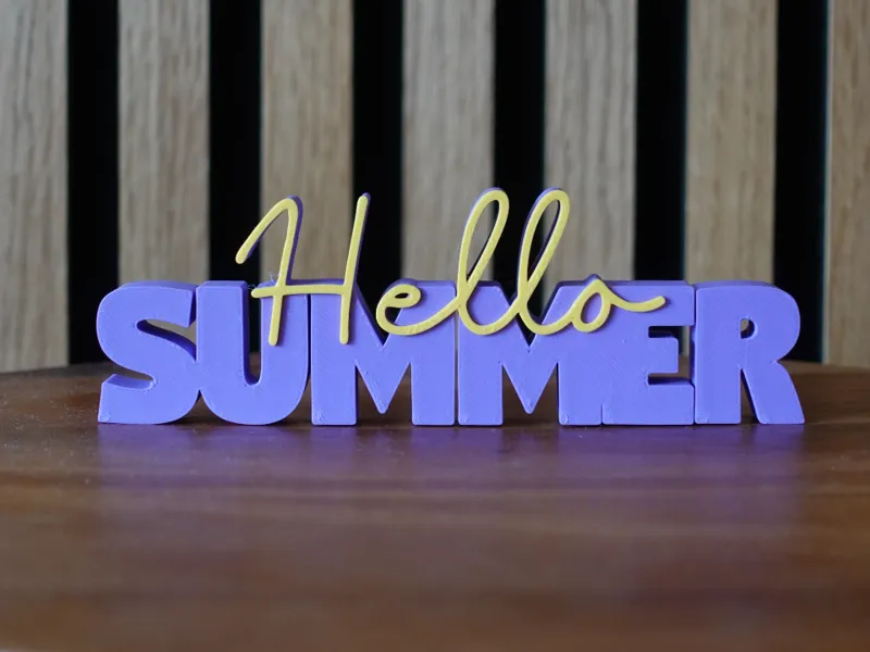 Woordbeeld - Hello summer (Engels)