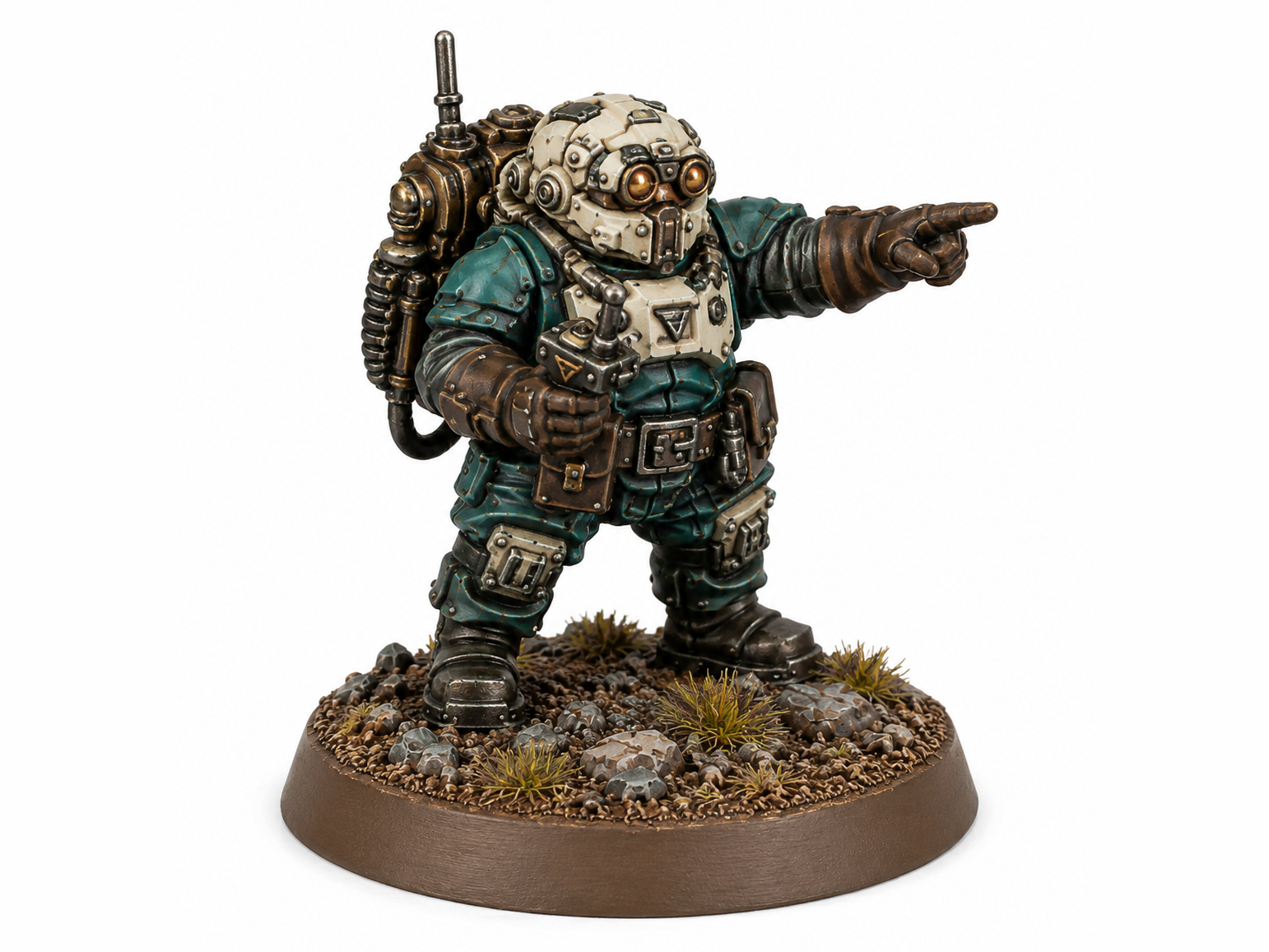 Grimdark Space Dwarf Mortar Spotter Operative 