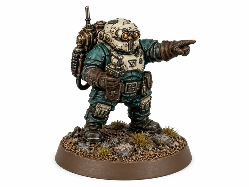 Grimdark Space Dwarf Mortar Spotter Operative 