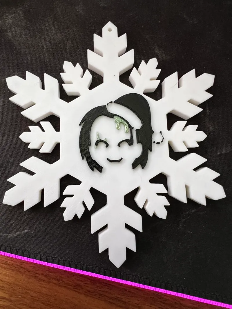 Christmas Chucky Snowflake Ornament