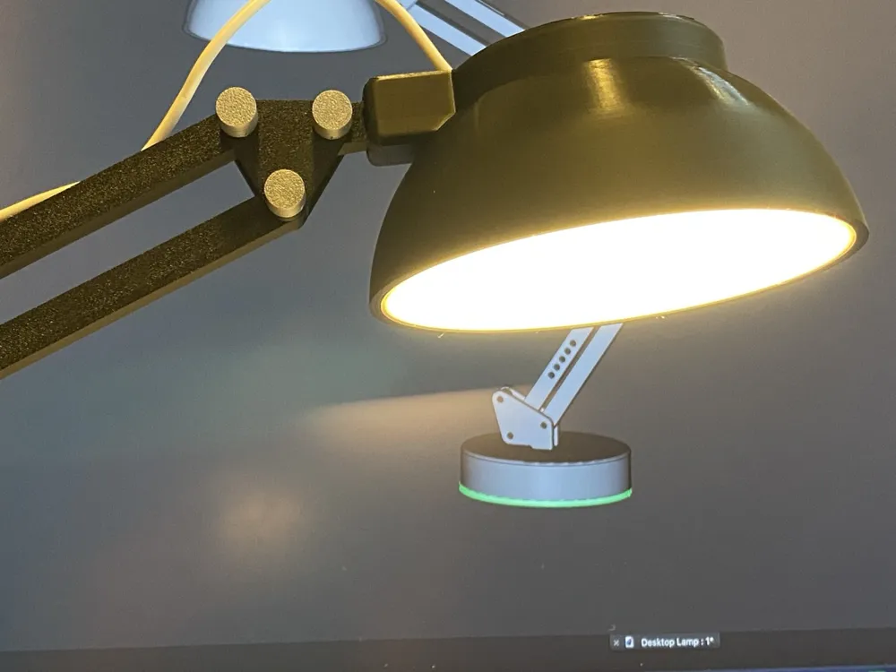 Classic extensible desktop lamp (LED Lamp Kit-001) - Free 3D Print ...