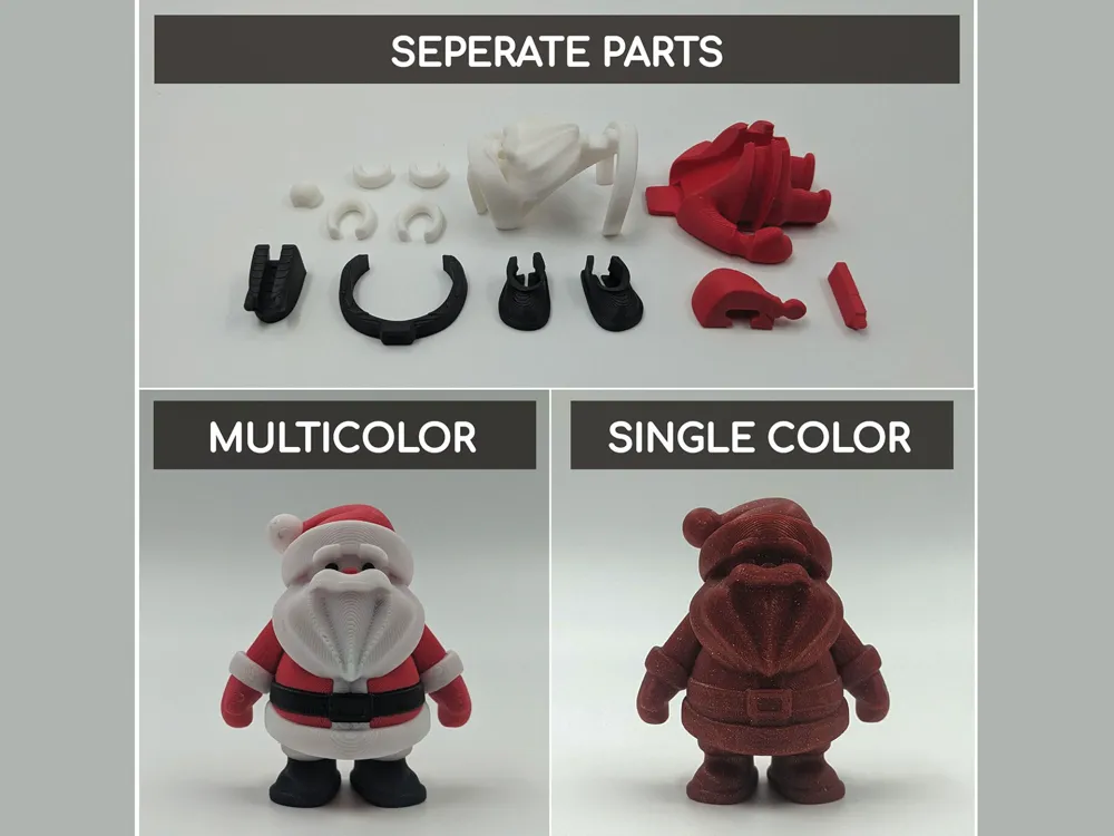 Build a christmas santa - Standing version by LayerModels - MakerWorld