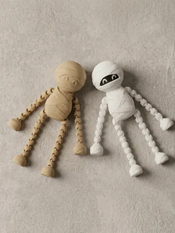 Modelo para impresión 3D: Flexi Mummy. Articulated Legs and Arms — vista de referencia 2