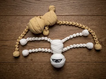 Modelo para impresión 3D: Flexi Mummy. Articulated Legs and Arms — vista de referencia 3