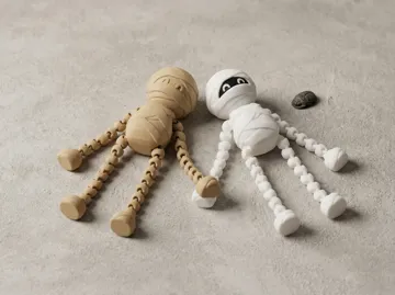 Modelo para impresión 3D: Flexi Mummy. Articulated Legs and Arms — vista de referencia 4