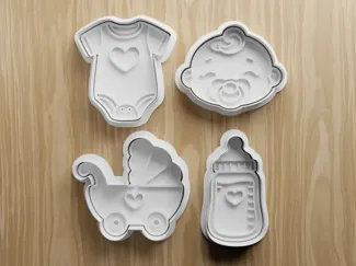 Baby Bottle Cookie Cutter for Baby Shower