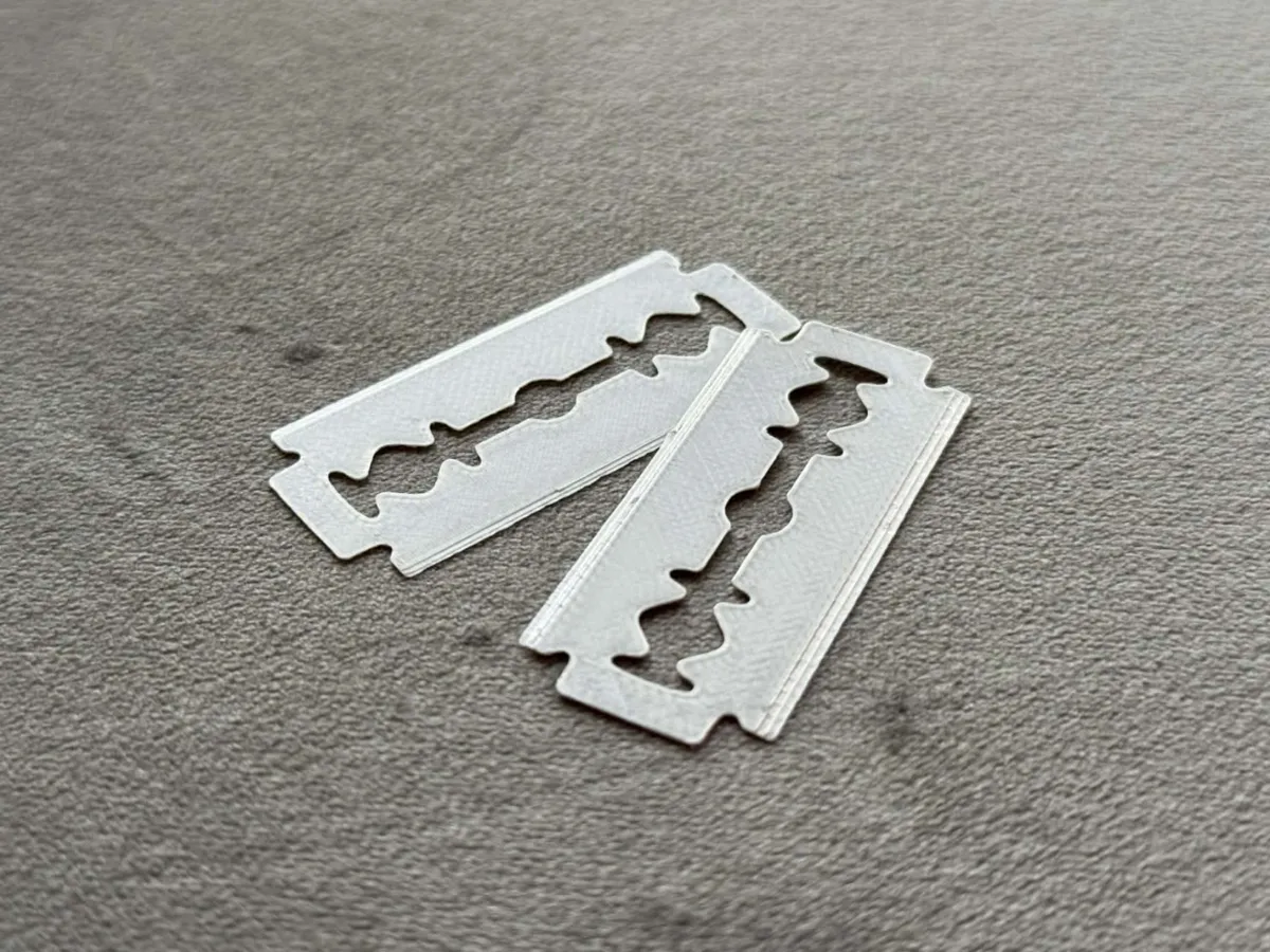 F.3d Razorblade fool razor blade replica + generator STL_3MF_F3D - Free 3D Print Model ...