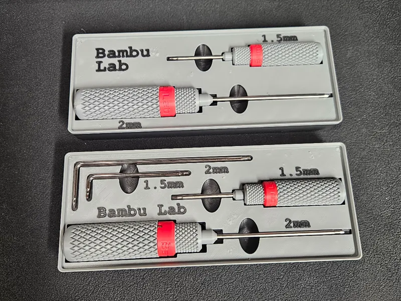 Bambu Lab Allen/Hex key handle gridfinity bin