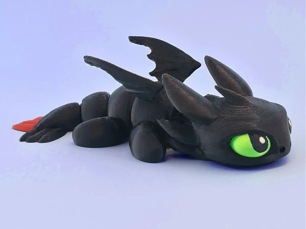 articulated toothless night fury dragon by 3Dcutes MakerWorld: Download Free 3D Models - 3D model önizlemesi