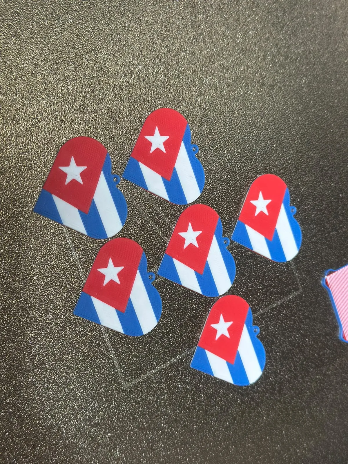 Cuba Heart Earrings – Cuban Flag Jewelry view 3