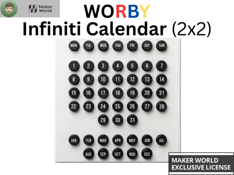 WORBY - Infinity Calendar (2x2)