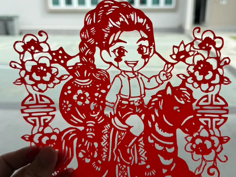 2026 马年剪纸 - Rumi Riding Horse (CNY Decoration)