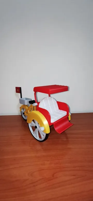 Letrero o emblema decorativo: Modern & Romantic Vietnamese Cyclo ElectricConcept — vista de referencia 4