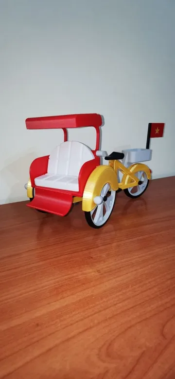 Letrero o emblema decorativo: Modern & Romantic Vietnamese Cyclo ElectricConcept — vista de referencia 3