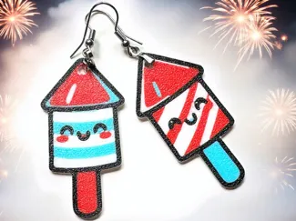 firework earrings