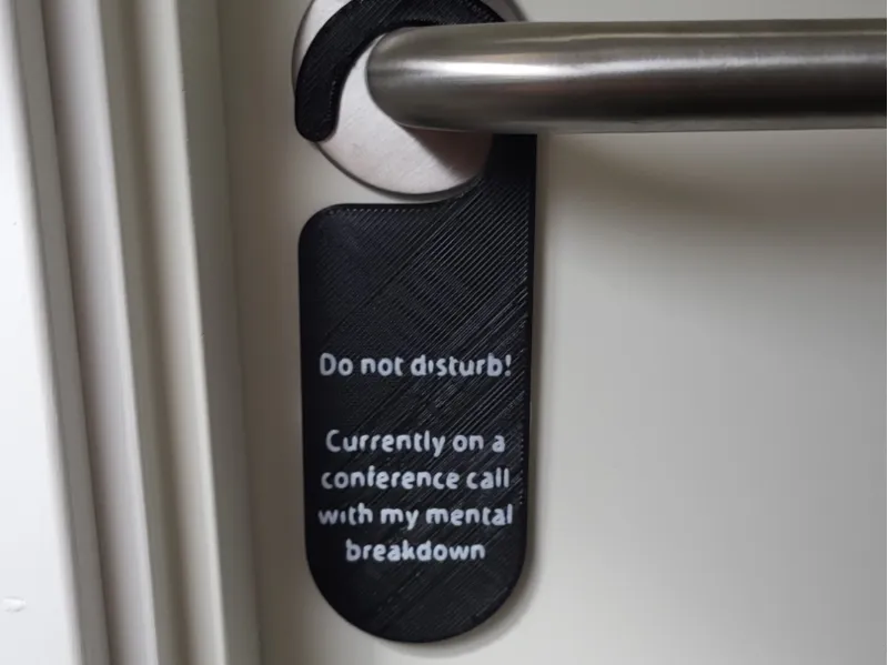 Funny "Do Not Disturb" Door Sign