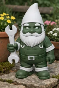 Gnome mécanicien de jardin — photo 3