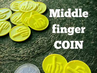 Middle finger coin