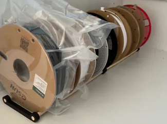 Minimalist modular filament rack