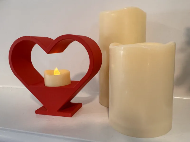 Heart Silhouette Tealight Holder 