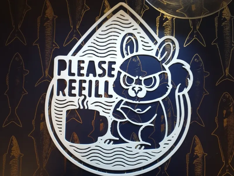 Please Refill! - Pitcher, Jug Coaster Reminder