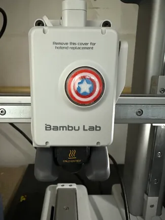 A1 Mini Extruder Wheel, Marvel themed, Captain America Shield