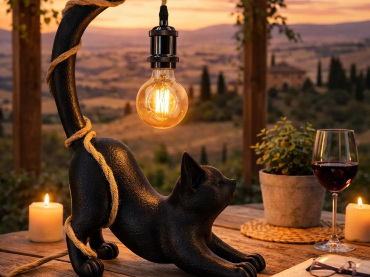 Miniatura 1 do modelo 3D gatto lampada