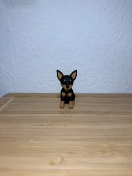 Modelo para impresión 3D: Strick-Pinscher — vista de referencia 4