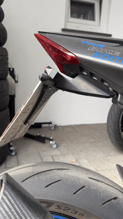 Abnehmbarer Kennzeichenhalter für Aprilia RS660