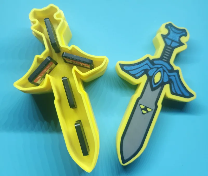 Zelda Master Sword Nintnedo Switch cart holder
