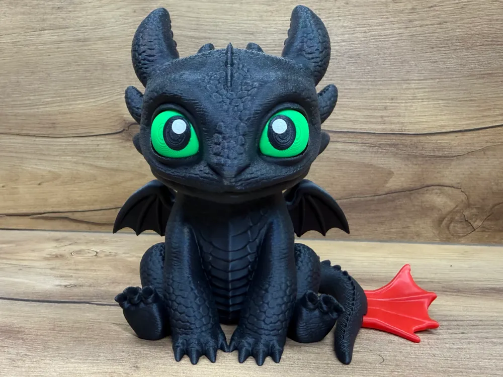 Accesorio para impresora 3D: Dragon Krokmou multipart no AMS. Referencia del modelo original.