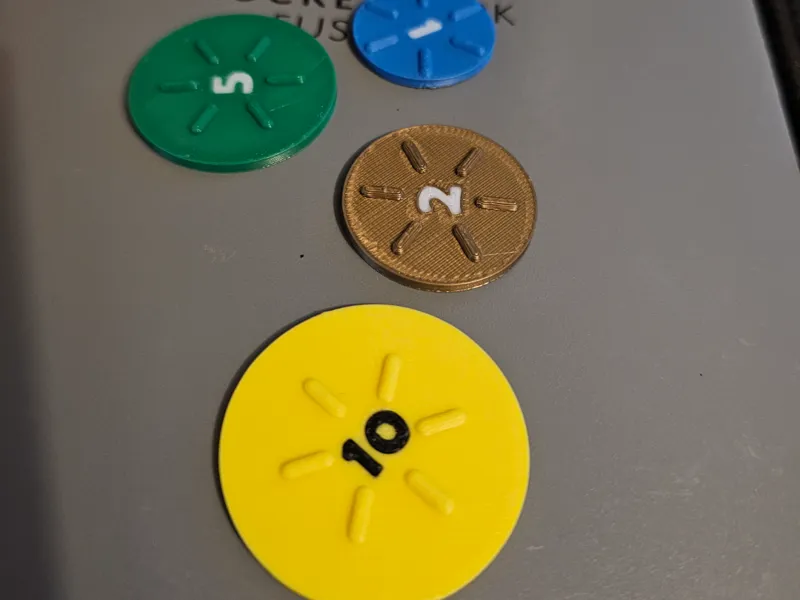 Stackable Board Game Coins