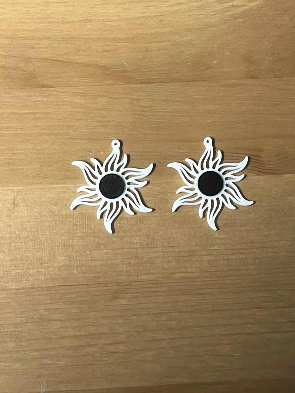 sun earrings view 2