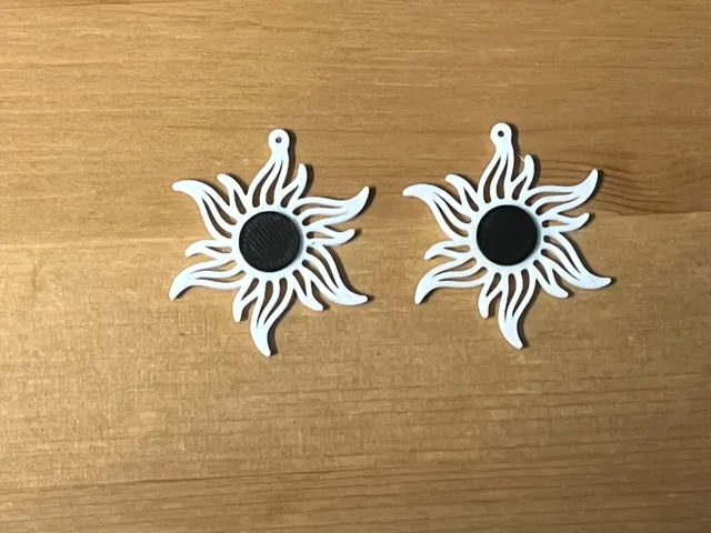 sun earrings