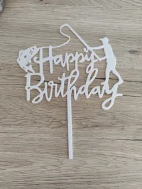 Figurine topper de gâteau pêcheur — photo 2