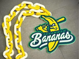 Savannah Banana Oversized Necklace, Pendant, Chain