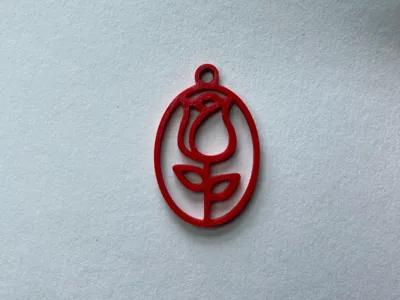 Elegant Tulip Keychain