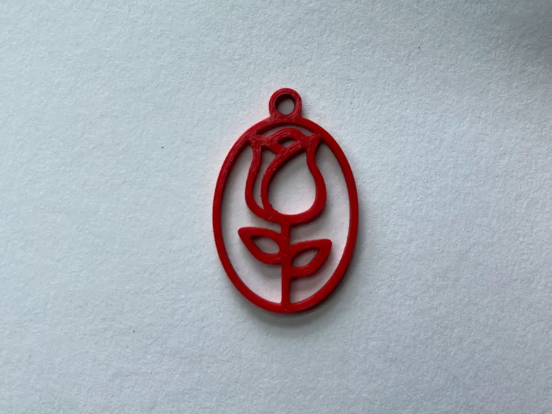 Elegant Tulip Keychain